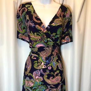 Talbots Woman 2X Preppy Paisley Dress